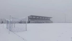 São Pedro do Sul Campo do ACDR Lamelas acordou coberto de neve